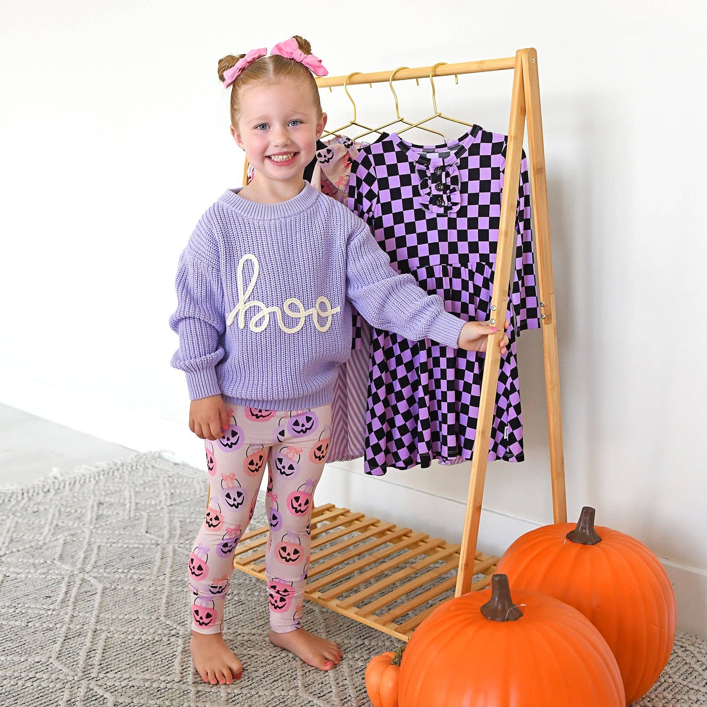 Gigi and Max - BOO Purple Knit Sweater - Halloween