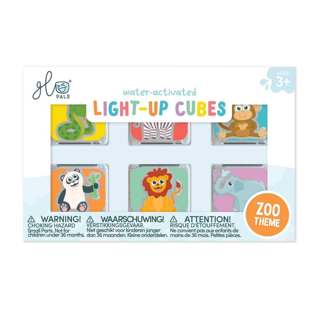 Glo Pals - Glo Pals: 6-Pack Zoo Gift Set Light Up Cubes