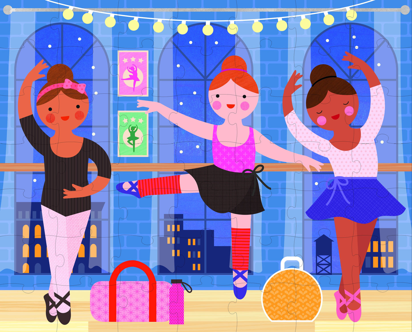 Chronicle Books - Two Sided On-The-Go Puzzle Ballerina