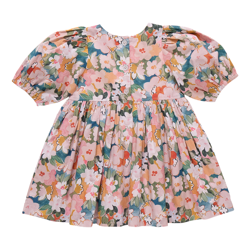 pink chicken evelyn dress Pink Chicken Evelyn Dress in Watercolor Floral