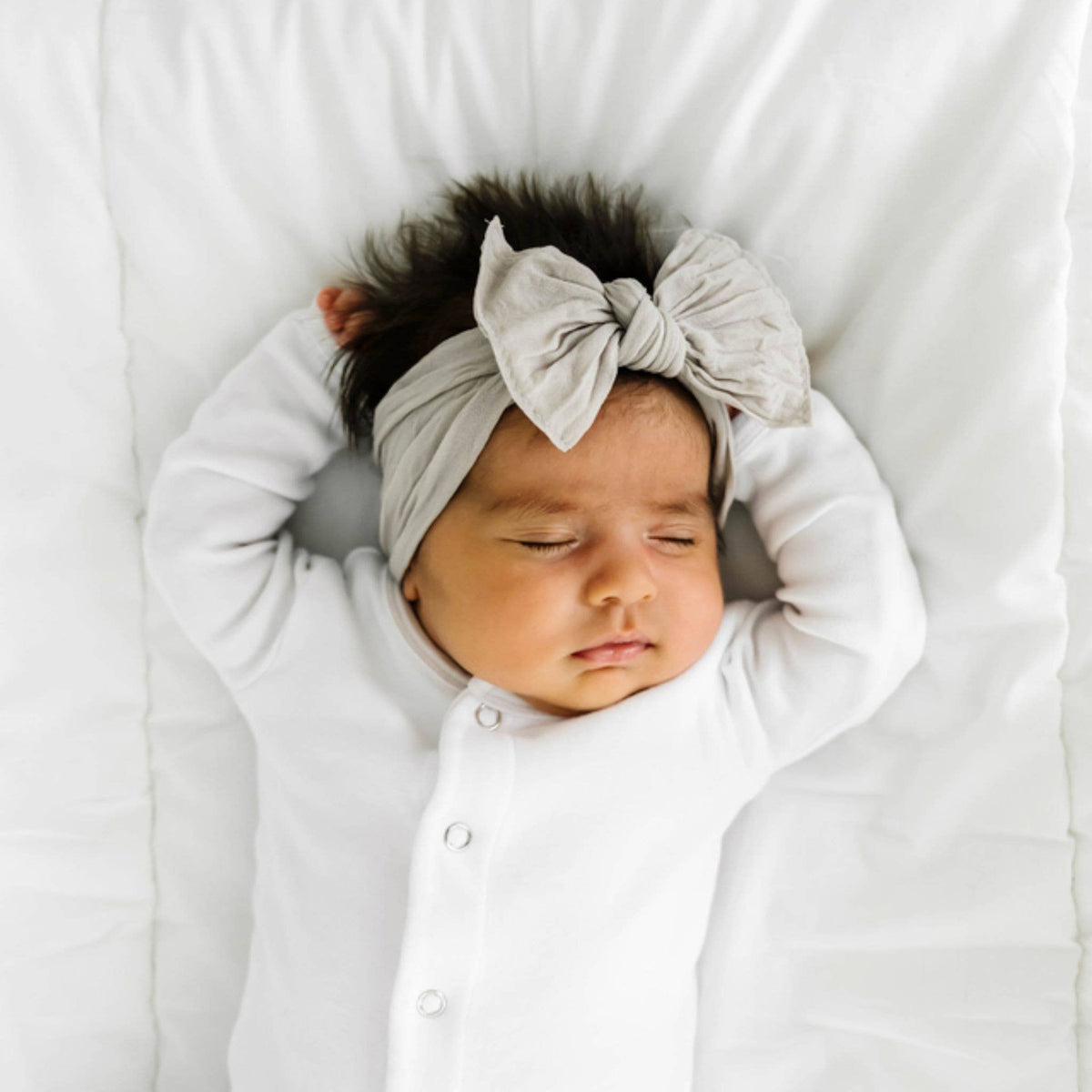 Baby Bling Bows - Original Knot headband: Ash
