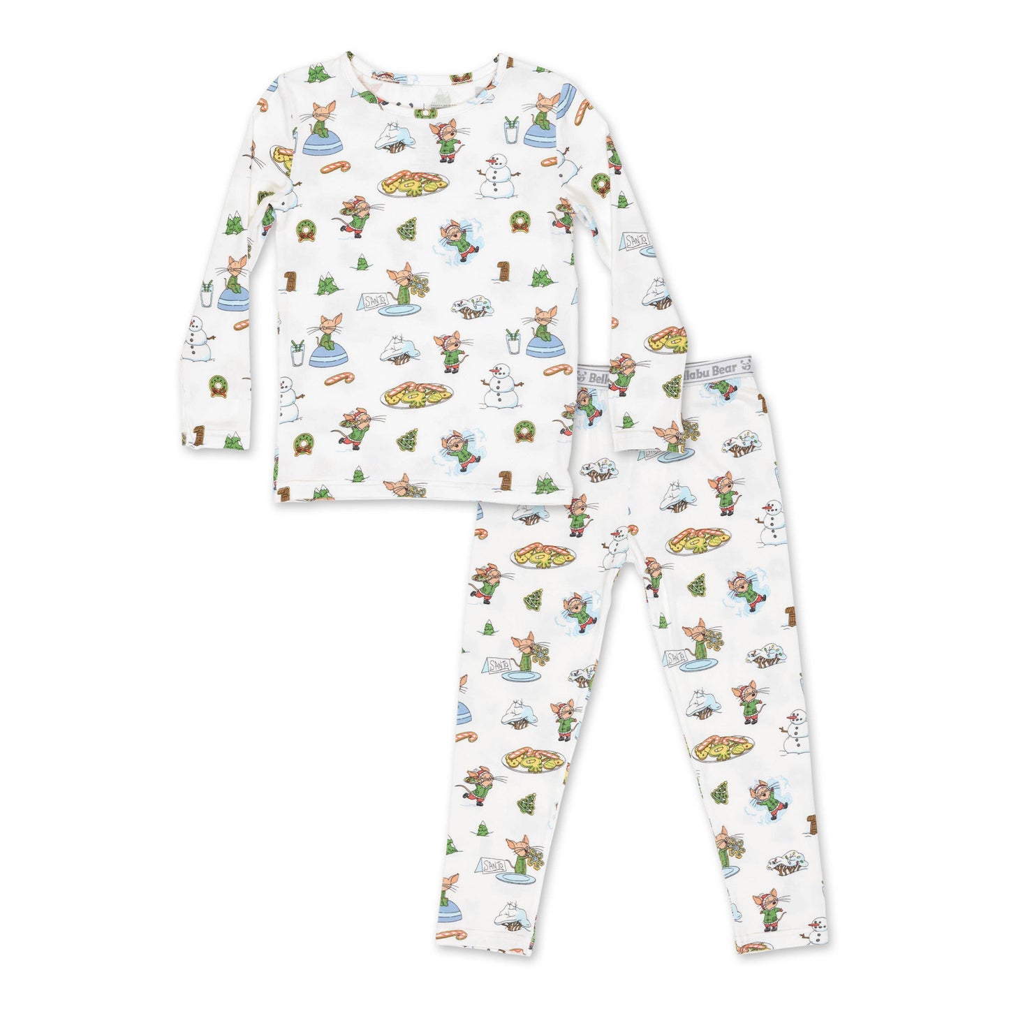 Bellabu Bear - If You Give A Mouse A Cookie Christmas Bamboo Kids Pajamas