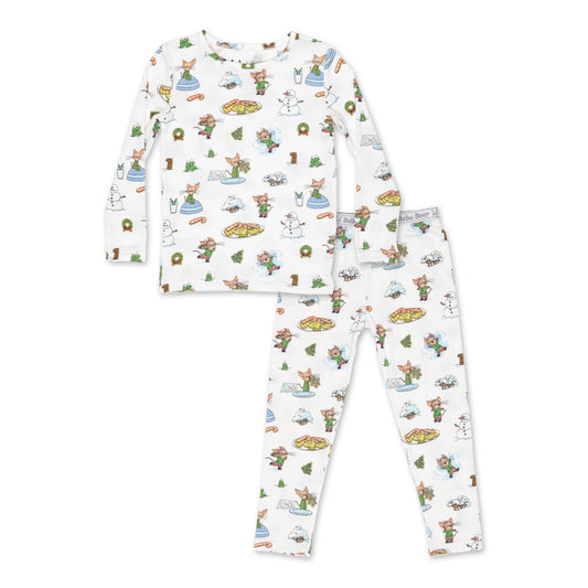 Bellabu Bear - If You Give A Mouse A Cookie Christmas Bamboo Kids Pajamas