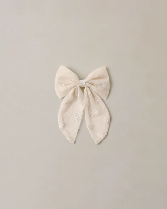 Noralee - Everly Bow | Embroidered Daisy