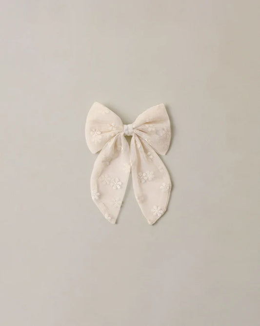 Noralee - Everly Bow | Embroidered Daisy