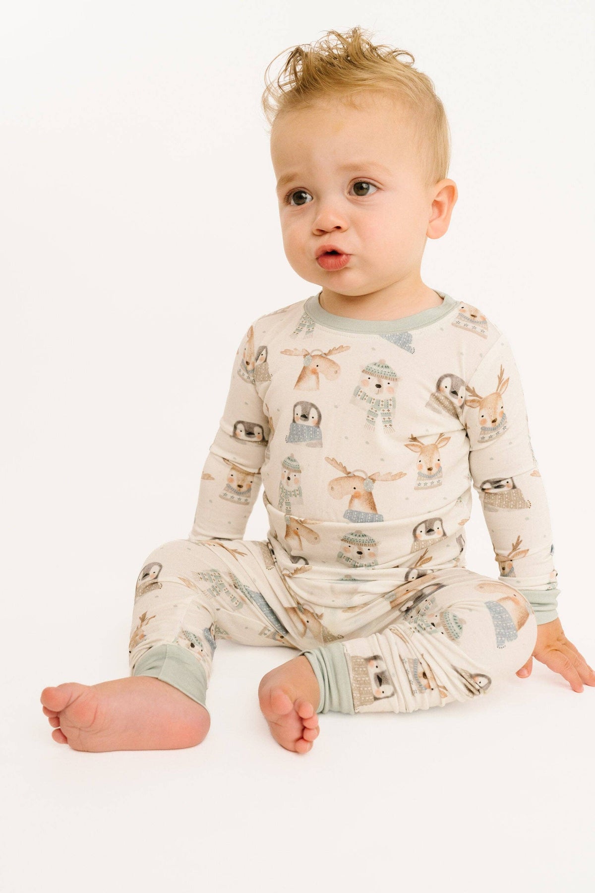 Little One Shop - Frosty Friends Bamboo PJ Set