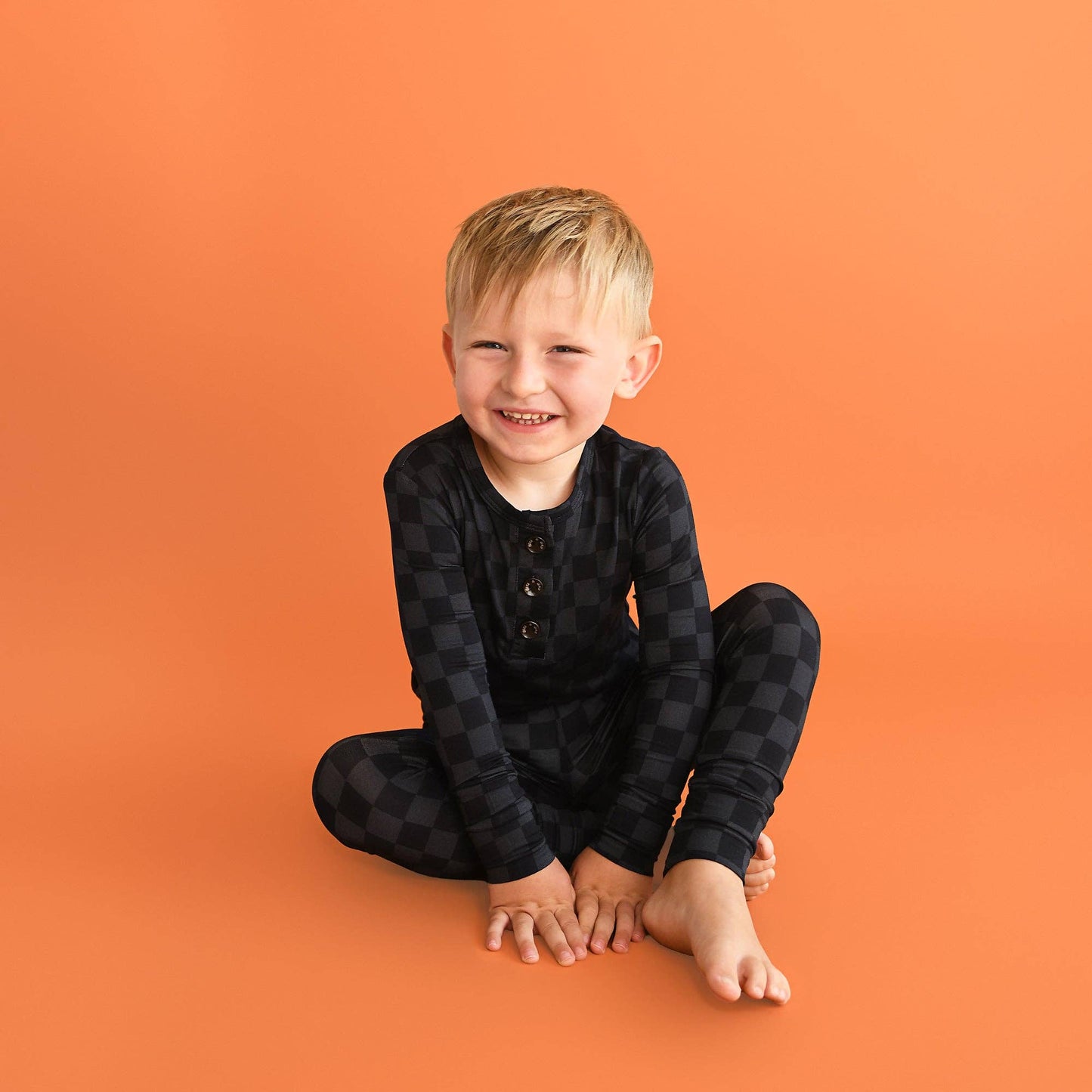 Gigi and Max - Frankie TWO PIECE Bamboo Checks PJ Set