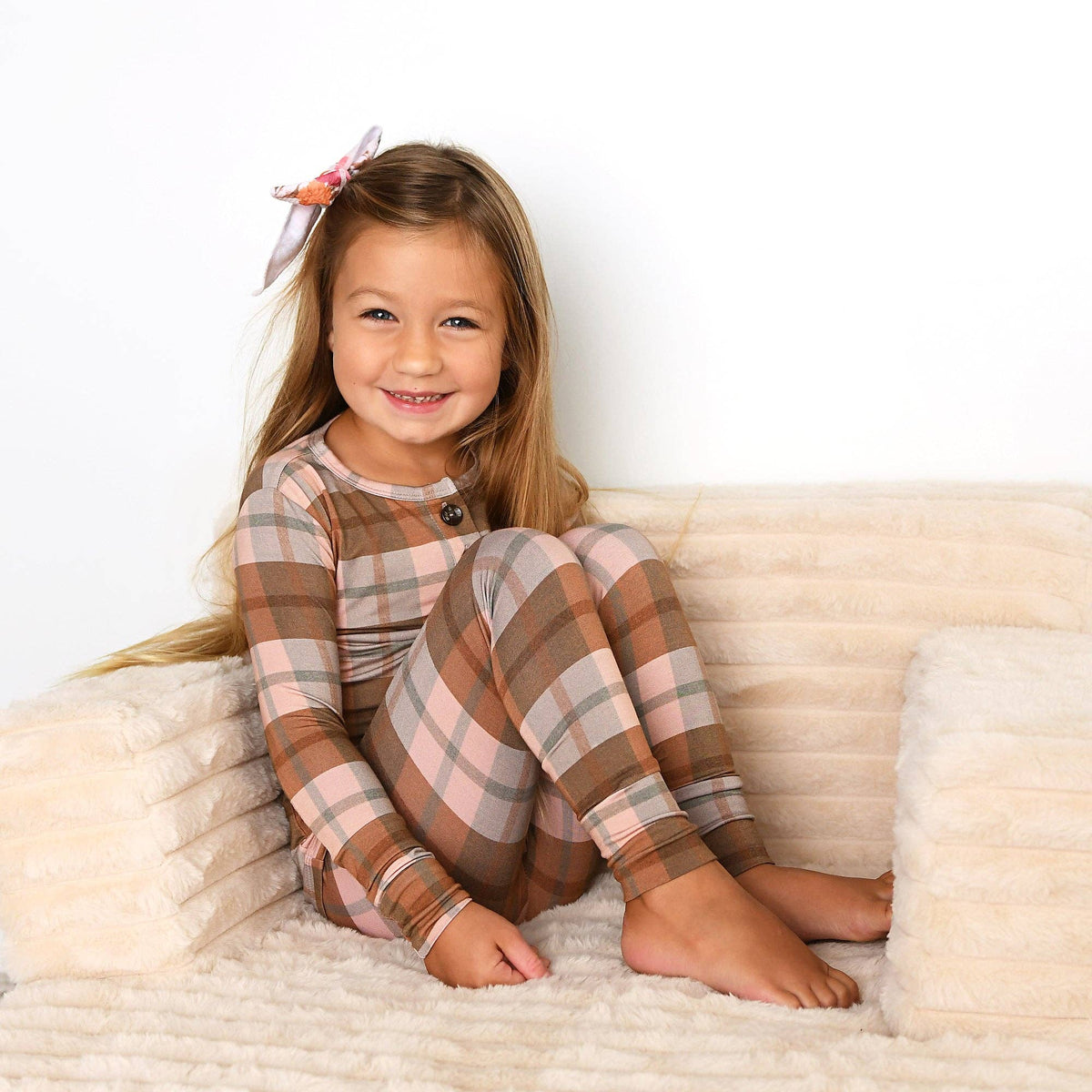 Gigi and Max - Asher TWO PIECE Bamboo Plaid PJ Set