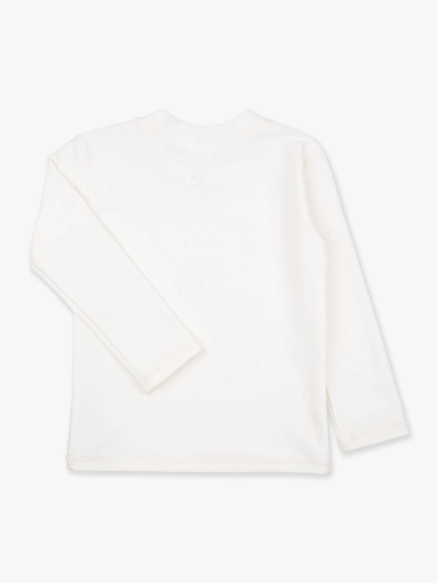 RuffleButts + RuggedButts - Boys White Long Sleeve Rash Guard: White