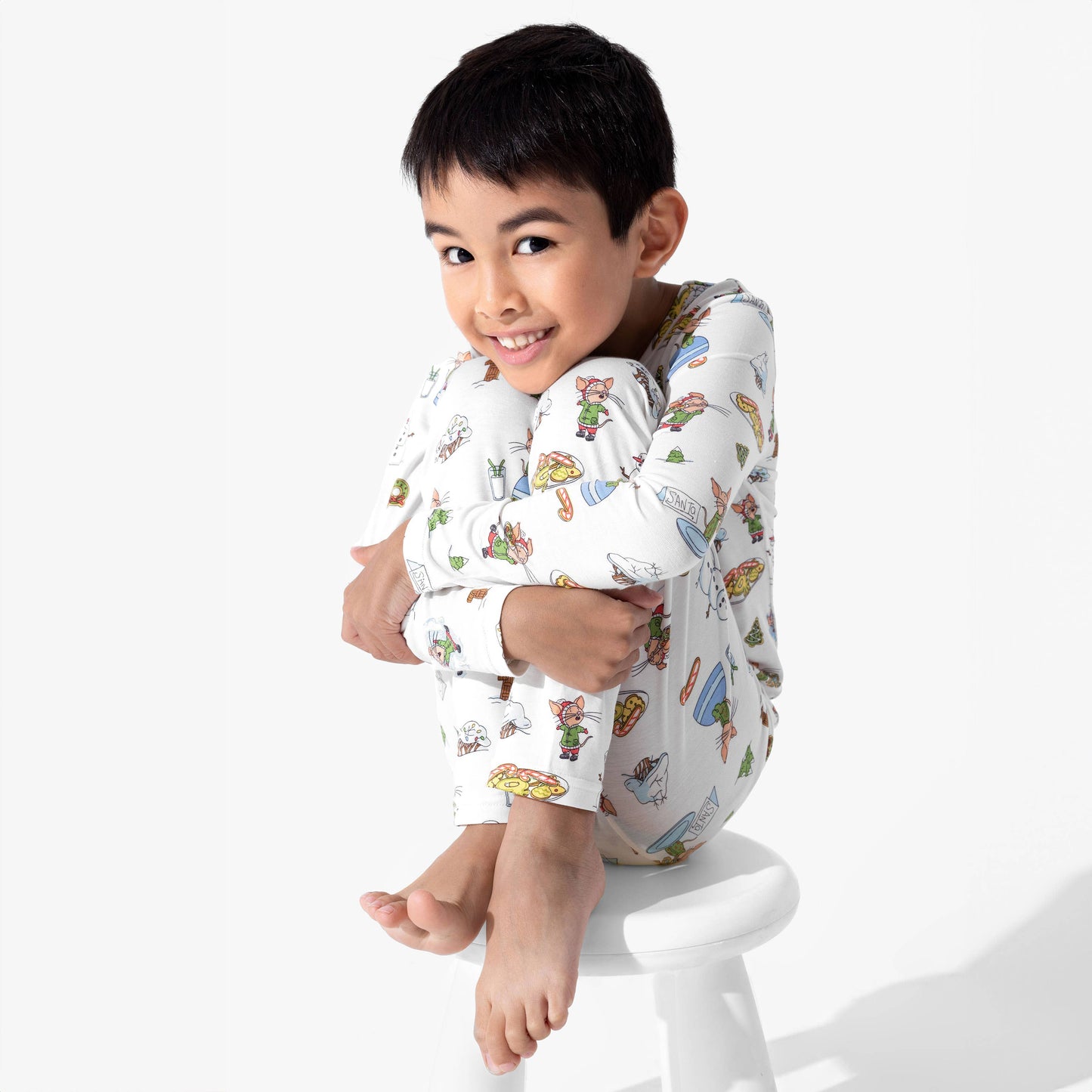 Bellabu Bear - If You Give A Mouse A Cookie Christmas Bamboo Kids Pajamas