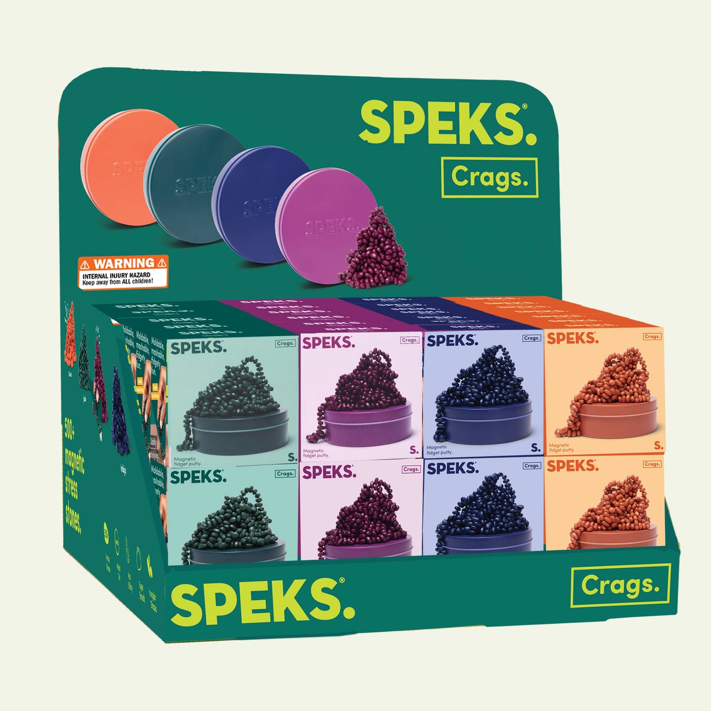 Speks - Mini Matte Crags Assorted