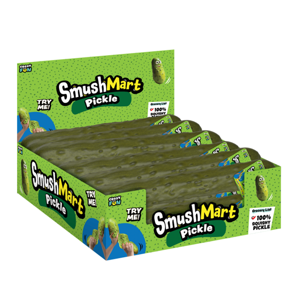 Crazy Fun - RMS® SmushMart™ Giant 15" Pickle Squishy 1pc (limit 2)