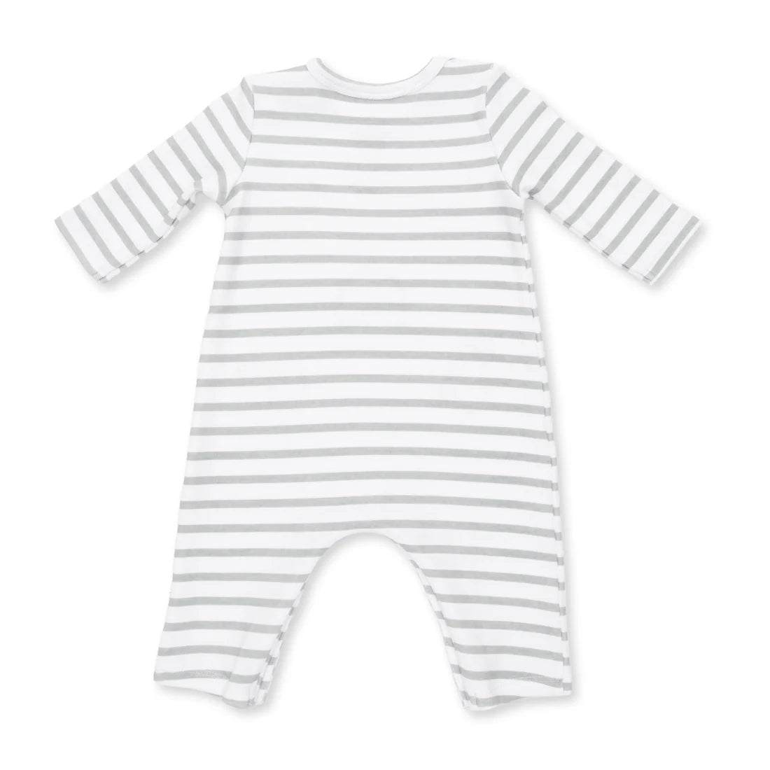 Angel Dear - Cows Blue Long Sleeve Snap Shoulder Romper