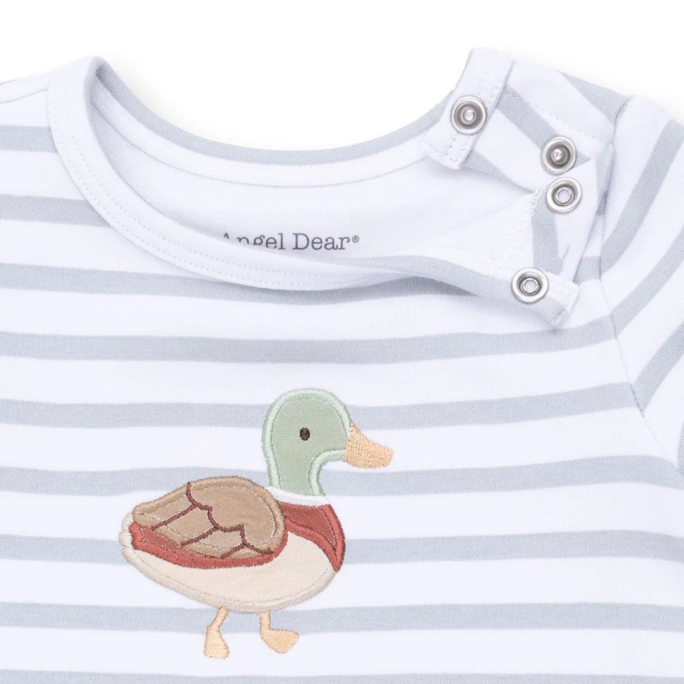 Angel Dear - Mama Mallard Long Sleeve Snap Shoulder Romper