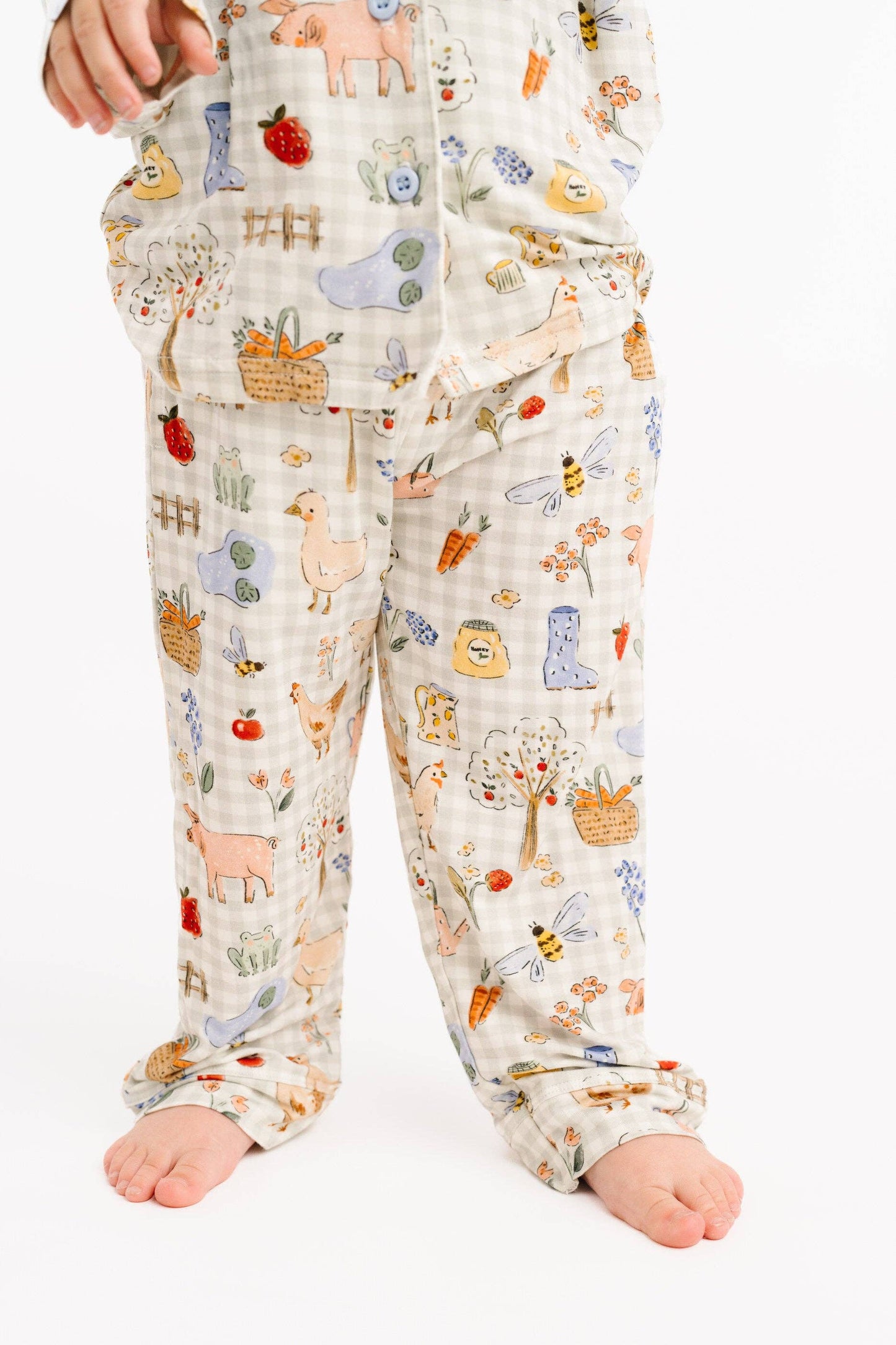 Little One Shop - Farm Days Bamboo PJ Button Up Set