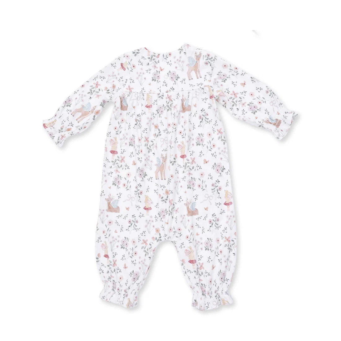 Angel Dear - Enchanted Woodland Smocked Long Sleeve Romper