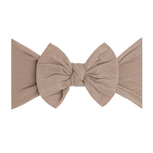 Baby Bling Bows - THE KNOT Soft nylon headband: oak