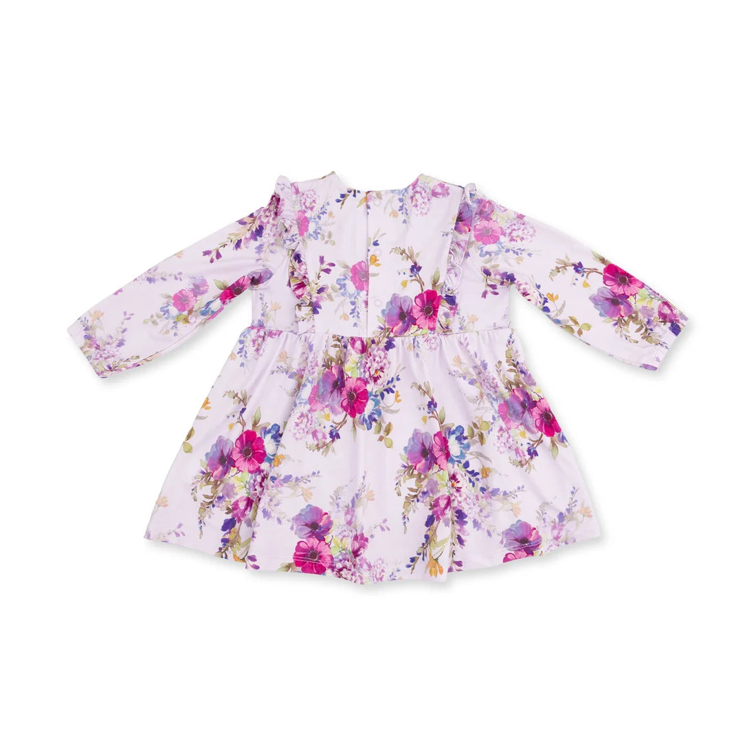 Angel Dear - Dahlia Floral Long Sleeve Ruffle Dress & Legging