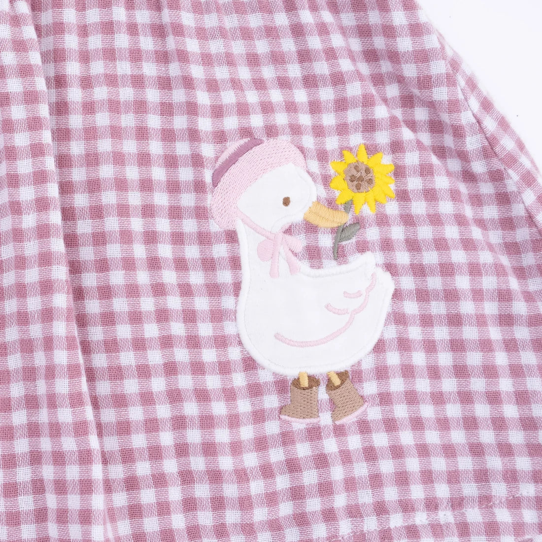 Angel Dear - Berry Gingham Long Sleeve Ruffle Dress & Legging