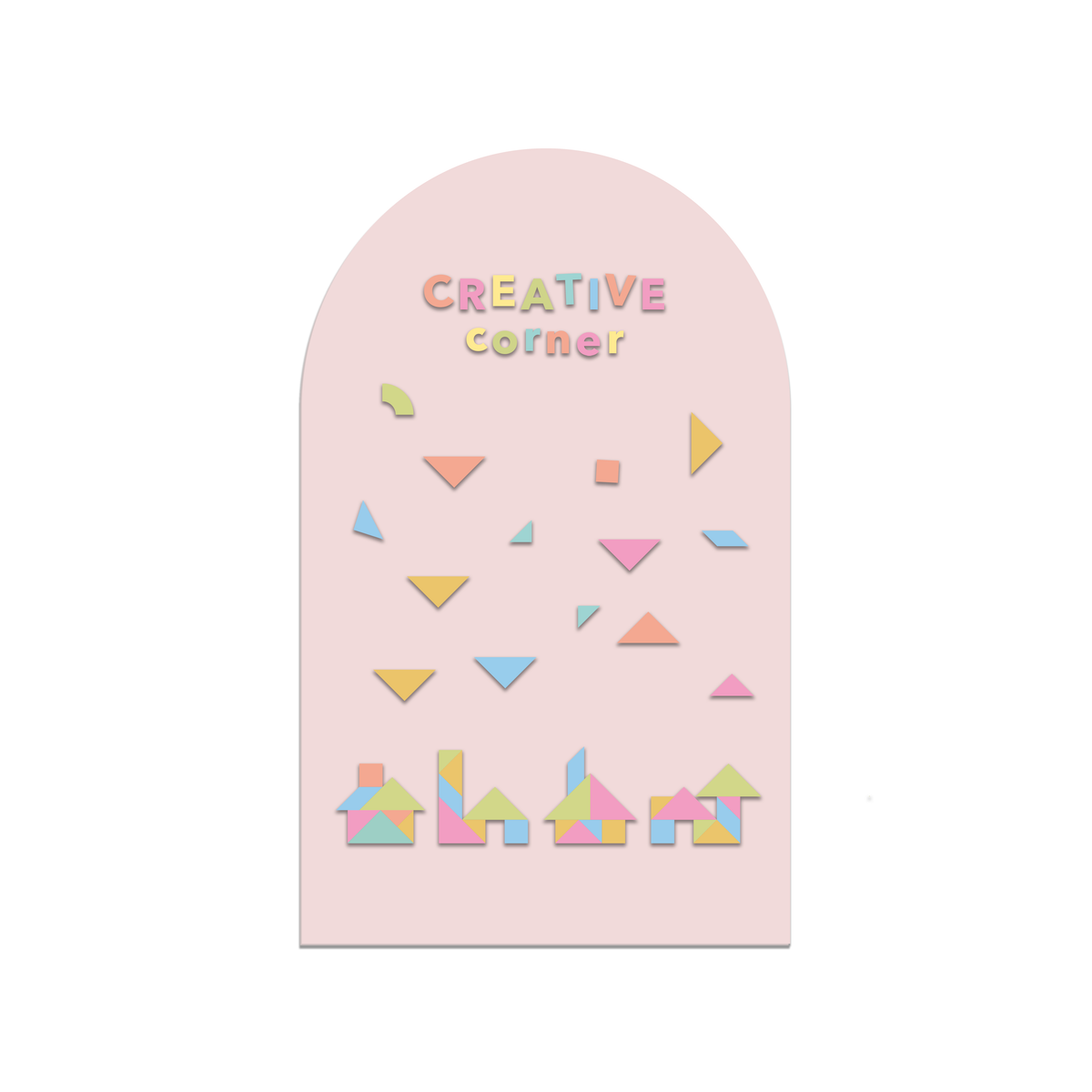 Cherrypick - Magic Playwall - ORIGINAL Arch Magnetic Wall Decal for Kids: Blush