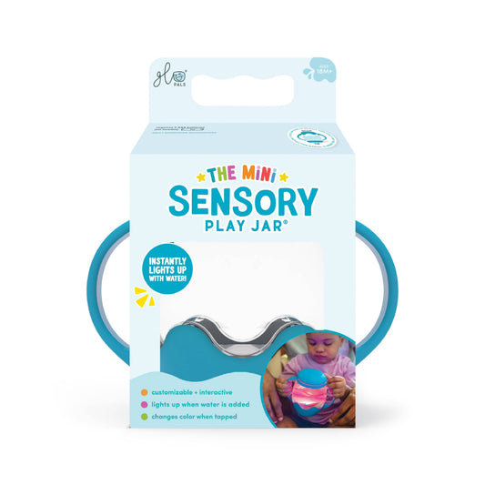 Glo Pals - Glo Pals Mini Sensory Jar and Silicone Fun Filler Bundle - Blue