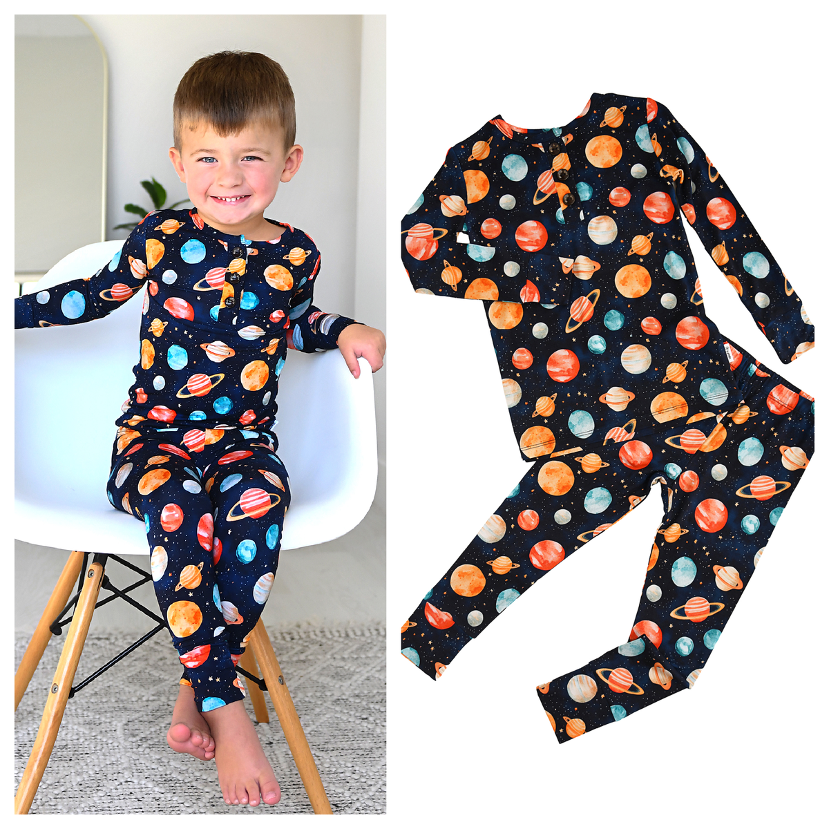 Gigi and Max - Harrison Bamboo Two-Piece Pajama Set