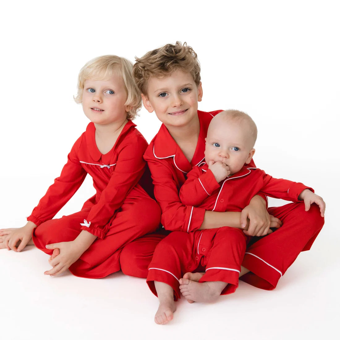 Angel Dear - Ribbon Red Long Sleeve Coat Style Romper