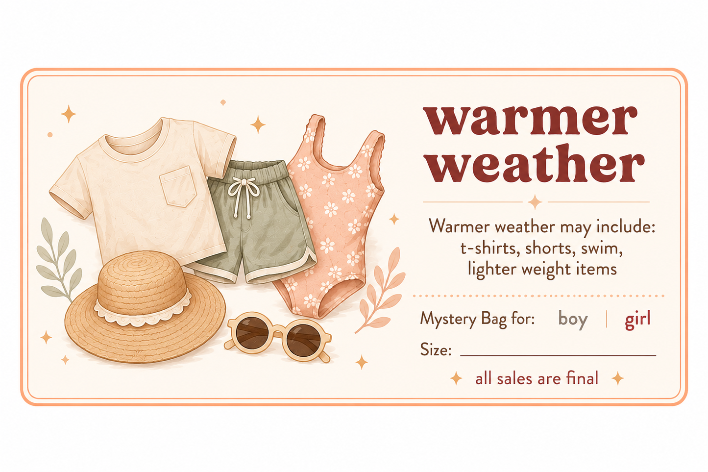 MBP Mystery Bags - GIRL - WARMER WEATHER