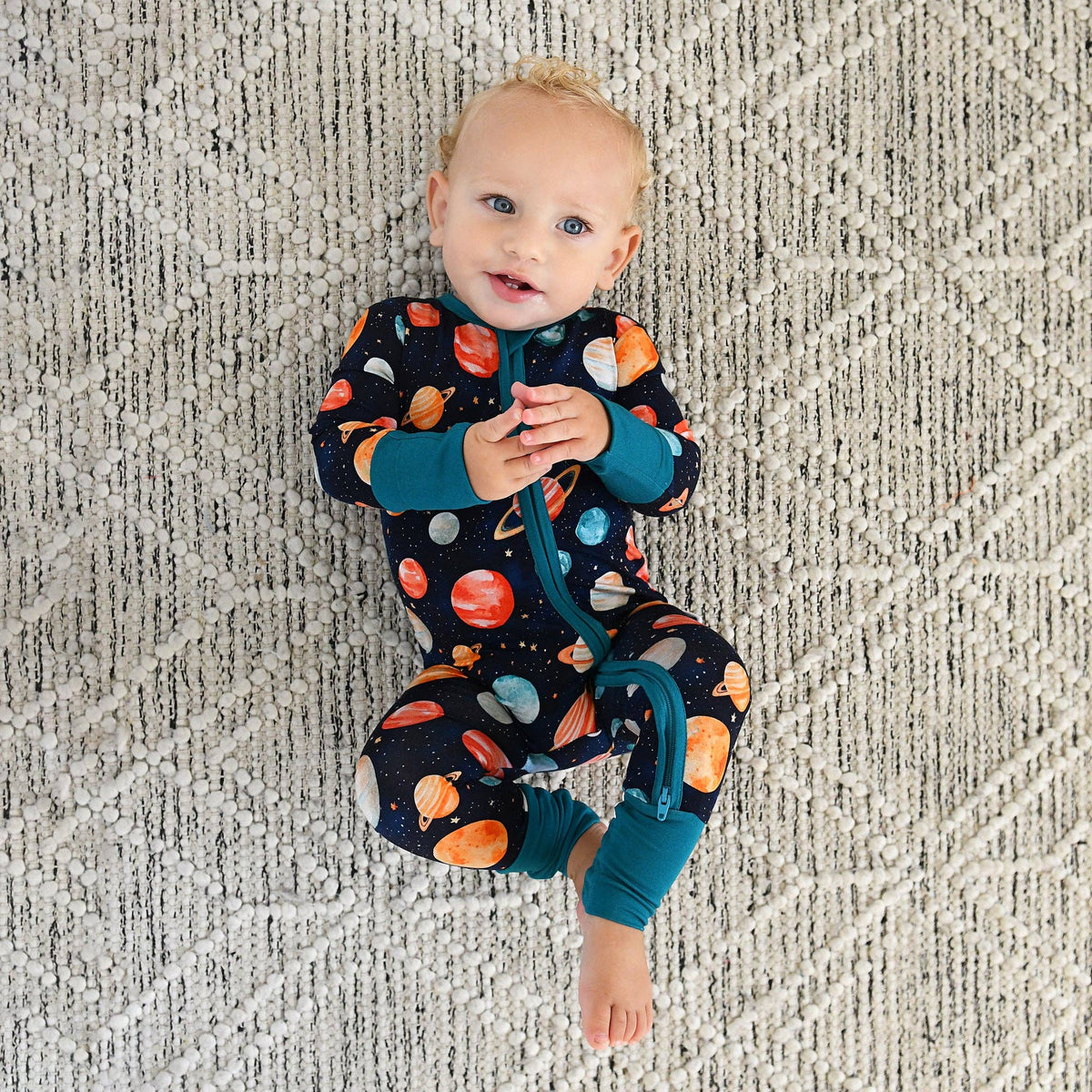 Gigi and Max - Harrison ZIP Bamboo PJ Romper