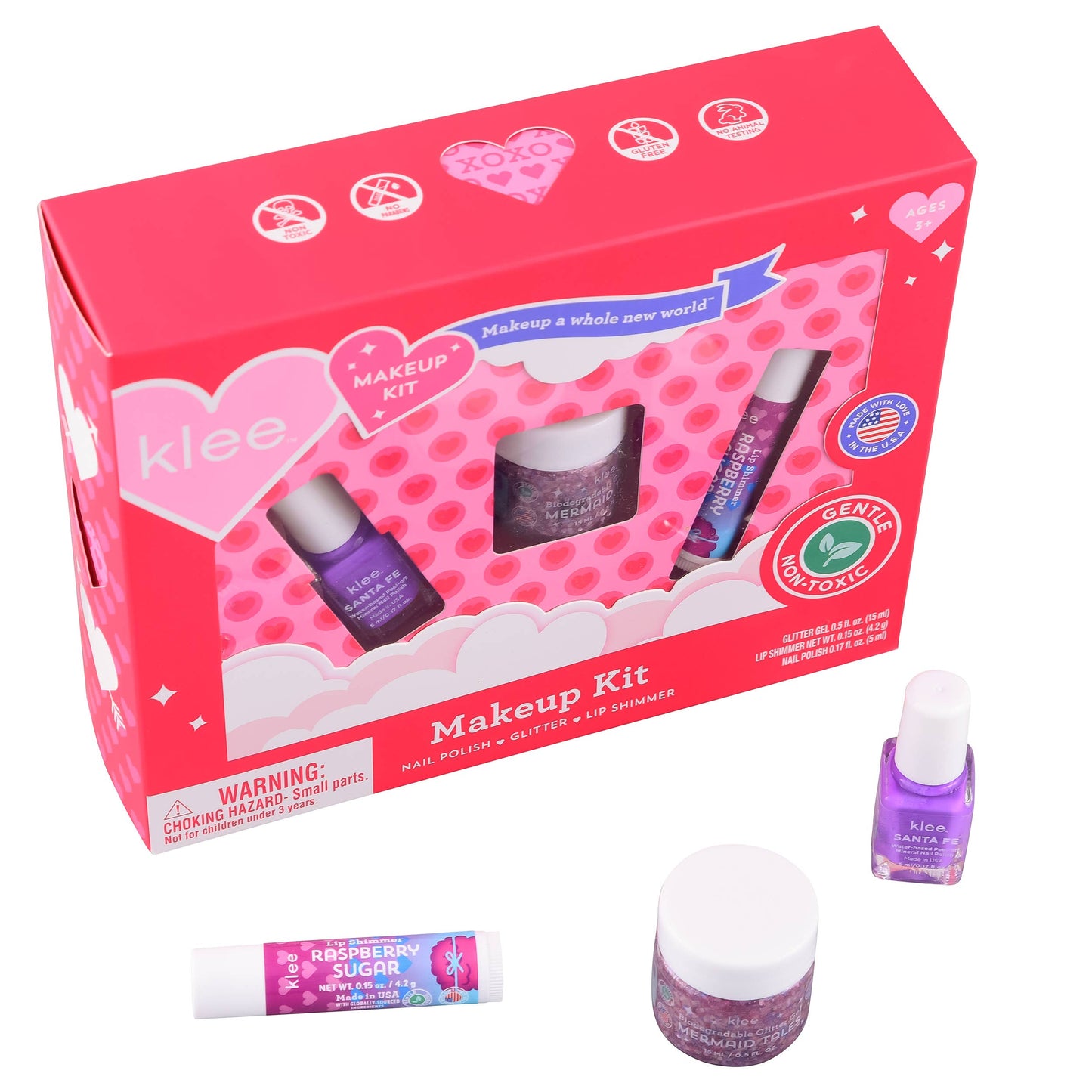 Klee Naturals - Valentine's Day Makeup Set: Cupid's Hug