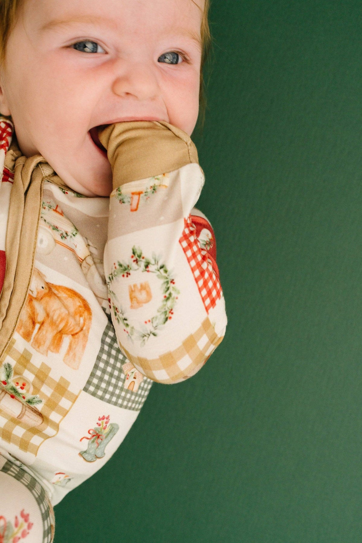 Little One Shop - Country Christmas Bamboo Sleeper PJ