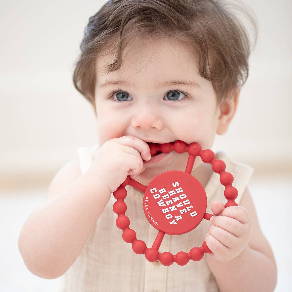 Bella Tunno - Cowboy Happy Teether: Red