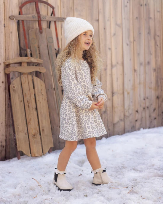 Rylee + Cru - Tate Dress || Blue Leopard