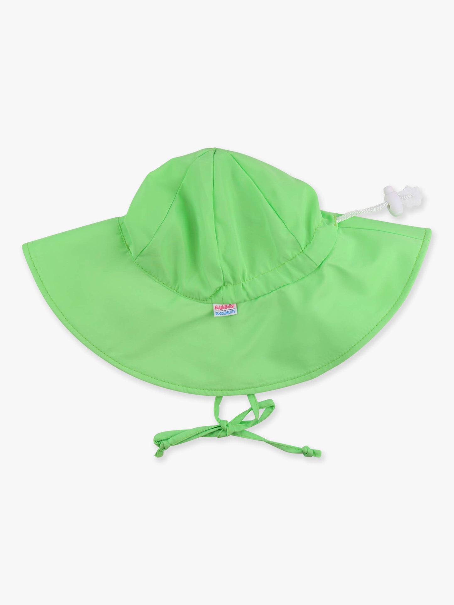 RuffleButts + RuggedButts - Kids Neon Honeydew Sun Protective Hat: Green