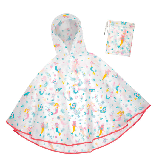 Stephen Joseph Gifts - Lightweight Poncho: Mermaid