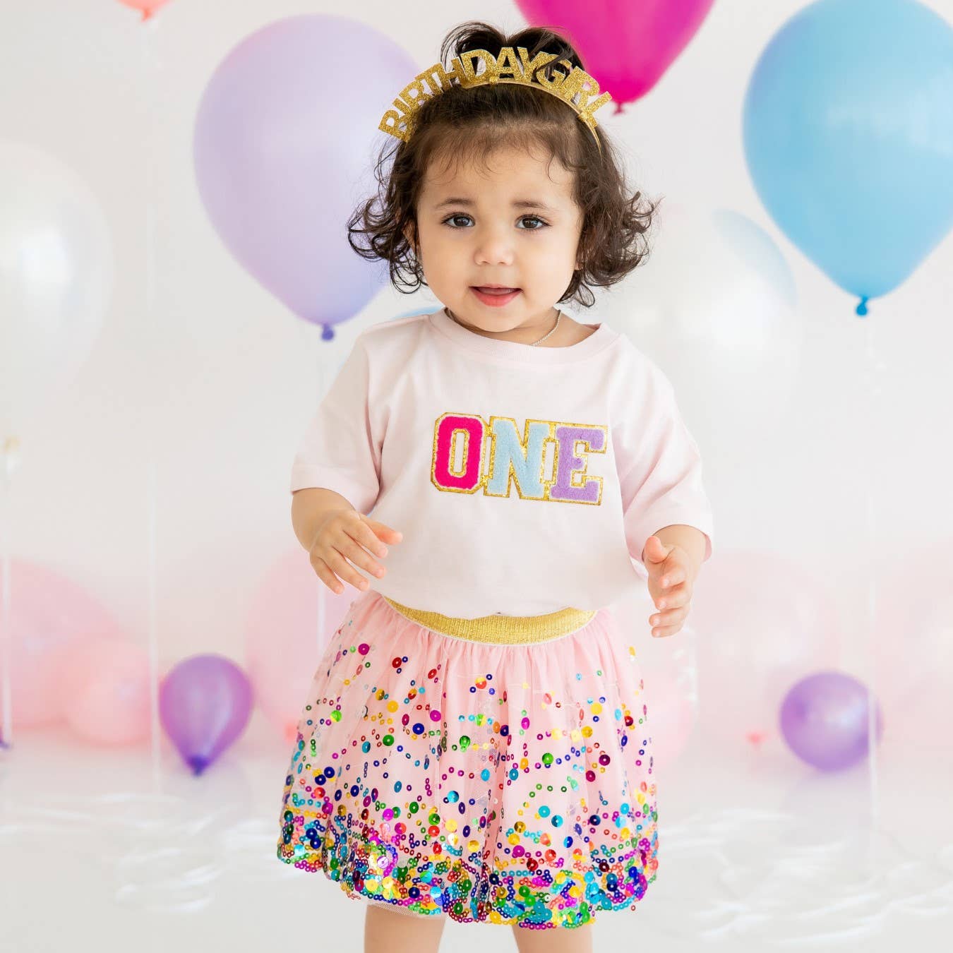 Sweet Wink - Pink Confetti Tutu - Dress Up Skirt Tutu