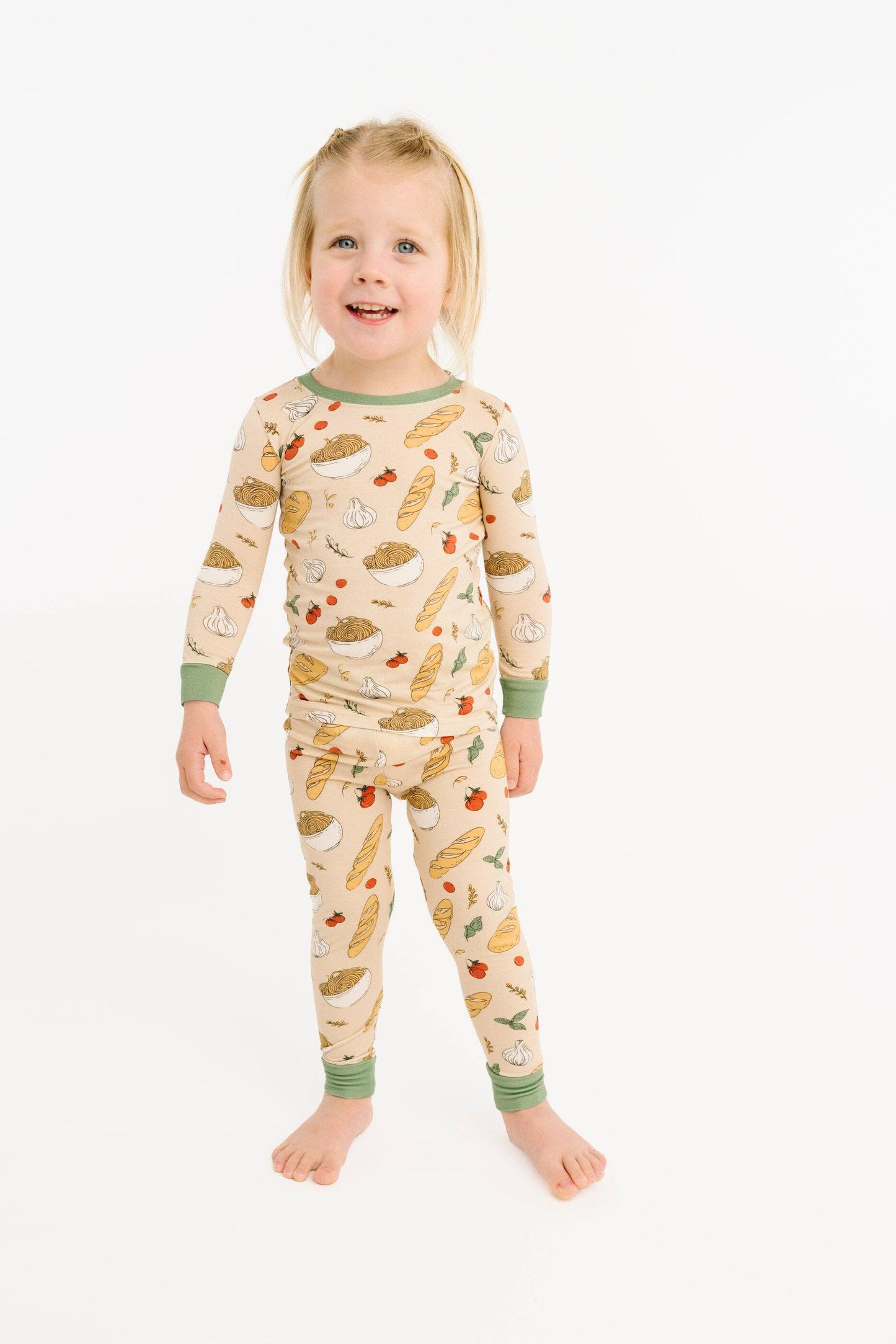 Little One Shop - Pasta Party Bamboo PJ Set