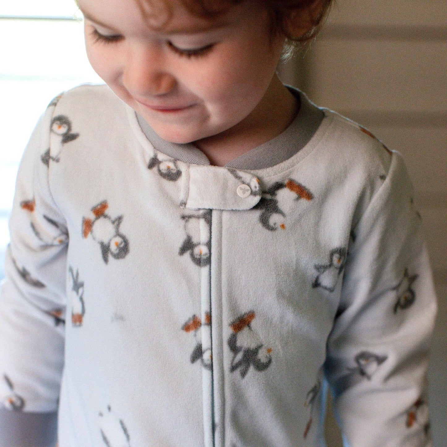 Burt's Bees Baby - Penguins On Ice polarbee™ Repreve® Fleece Pajamas