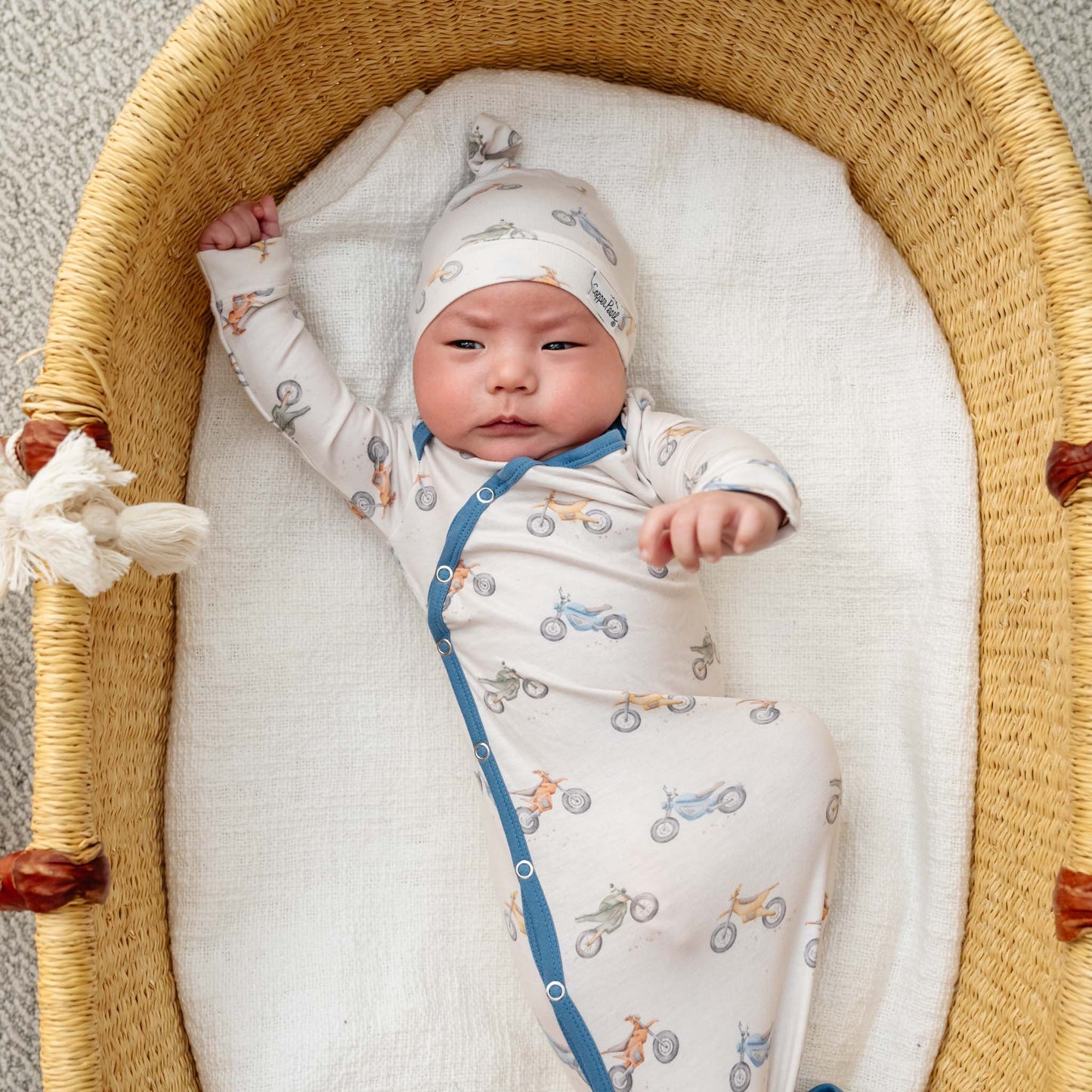 Copper Pearl - Ryder Newborn Knotted Gown