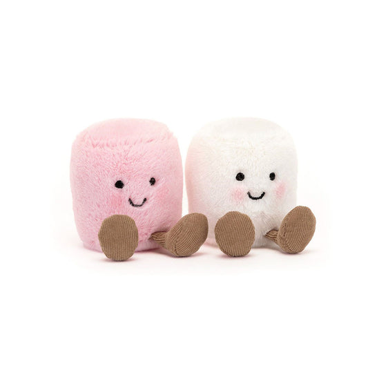 Jellycat - Amuseables Pair of Pink and White Marshmallows (limit 1)