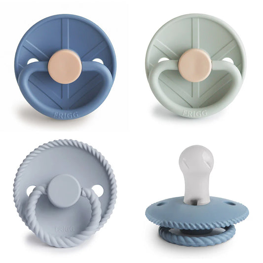 FRIGG - Silicone Pacifier 4-Pack in Skyline Serenity