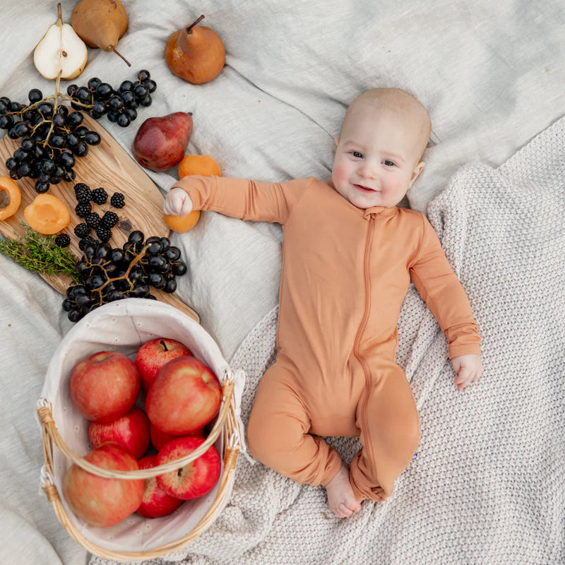 Kyte Baby - Apricot Zip Romper