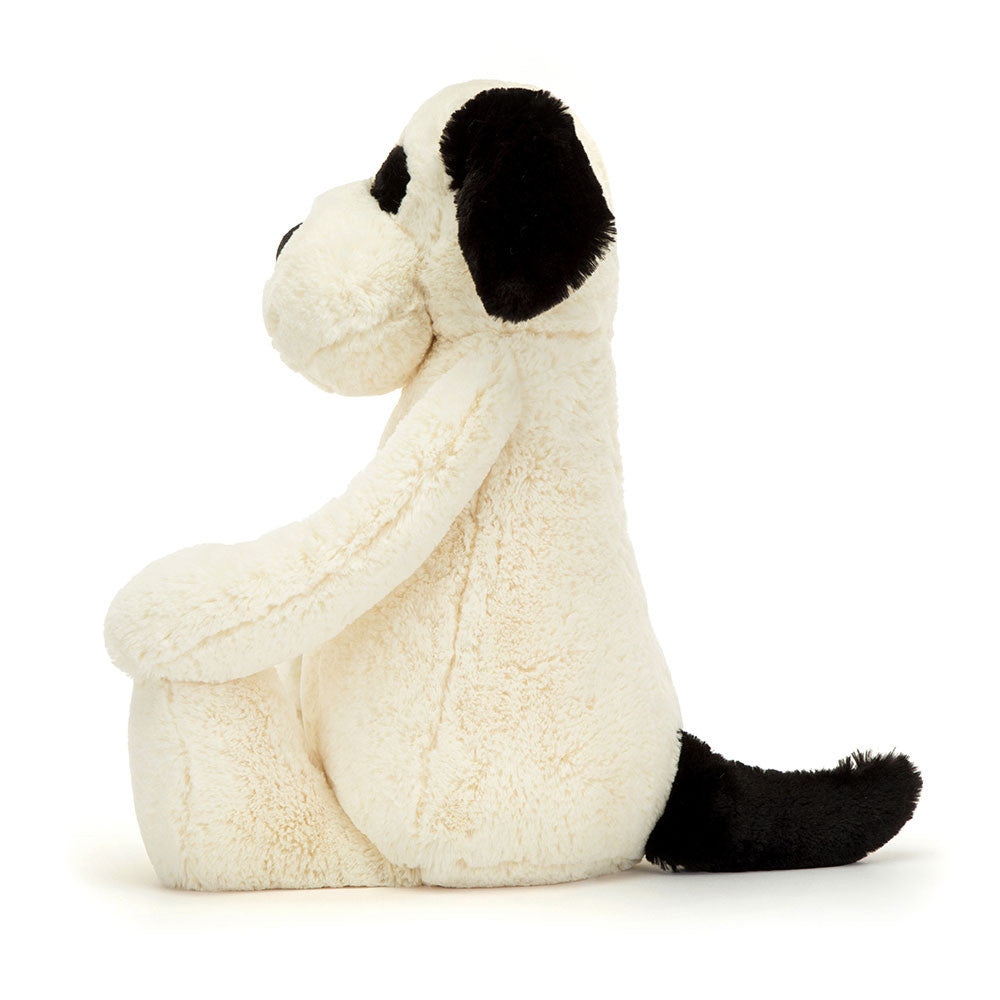 Jellycat - Bashful Rufferty Black & Cream Puppy Really Big