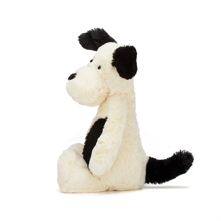 Jellycat - Bashful Black and Cream Puppy Original (Medium) (limit 1)