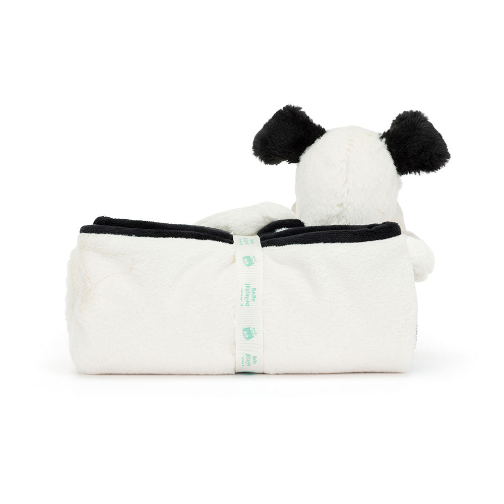 Jellycat - Bashful Black & Cream Puppy Blankie
