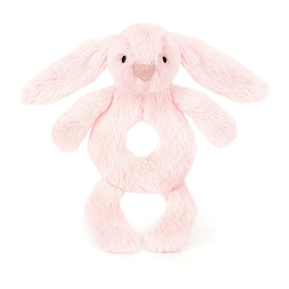 Jellycat - Bashful Pink Bunny Ring Rattle