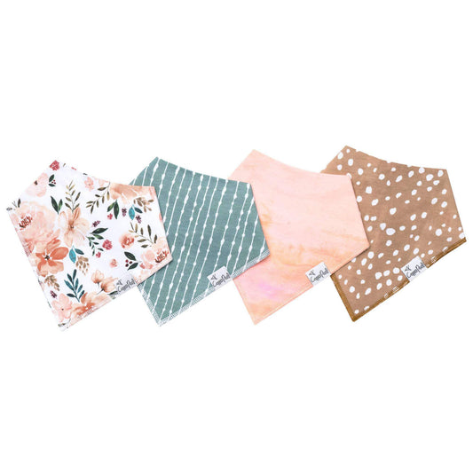 Copper Pearl - Autumn Bandana Bib Set (4-pack)