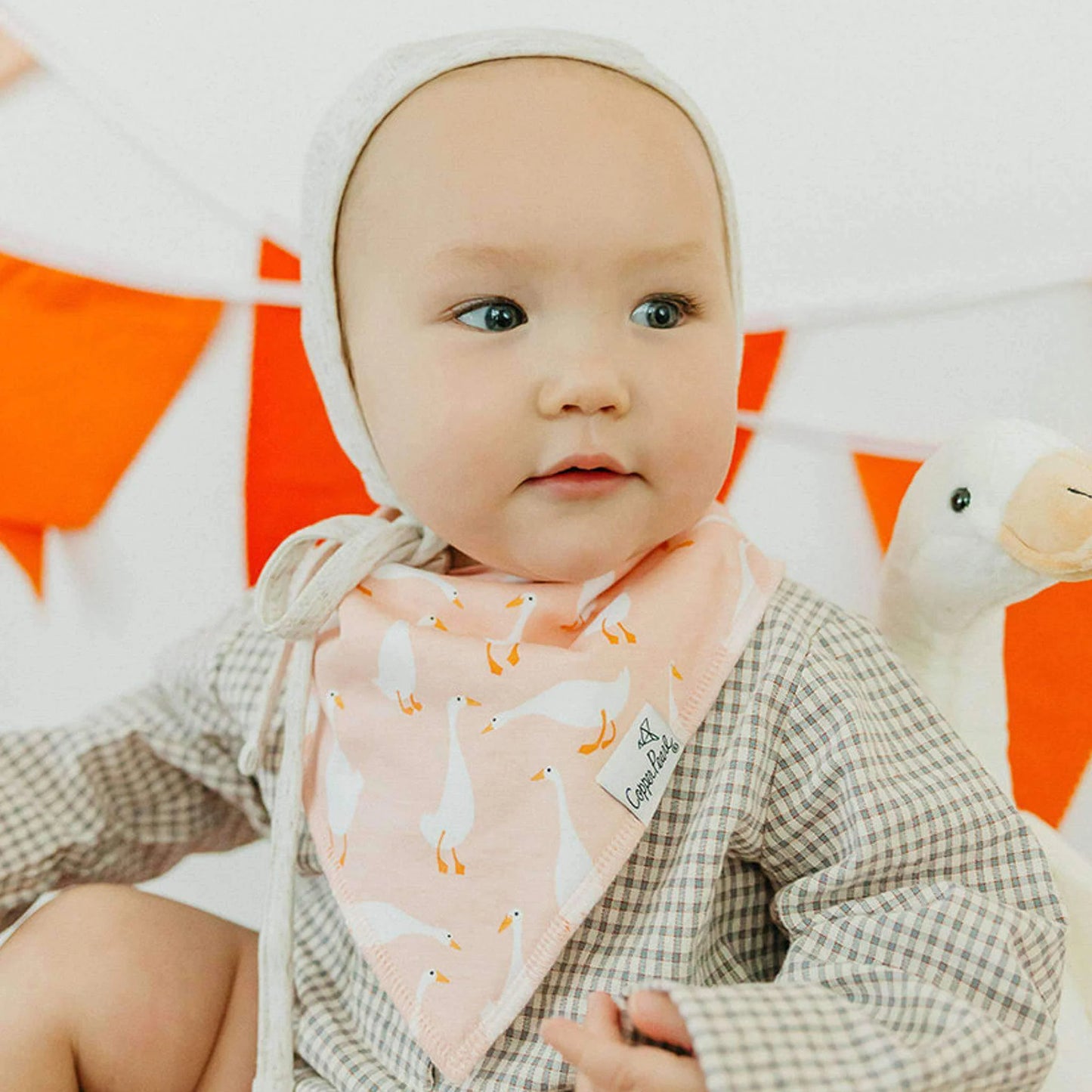 Copper Pearl - Goosie Bandana Bib Set (4-pack)
