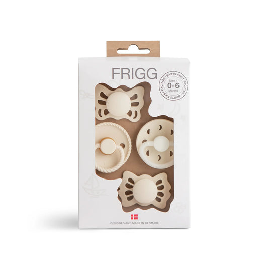 FRIGG - Baby's First Pacifier Moonlight Sailing (Cream) 4-Pack