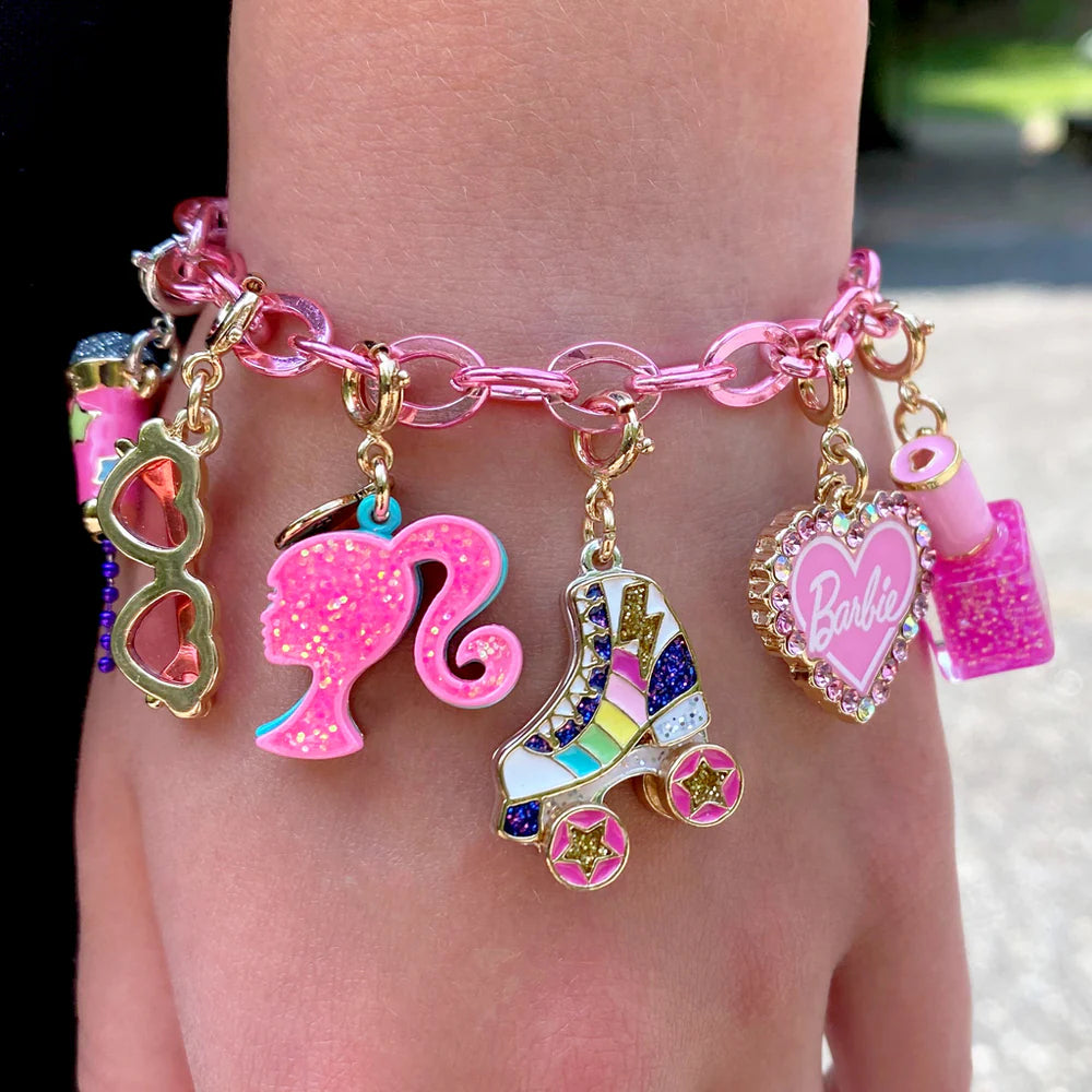 High IntenCity - Charm It! Gold Rainbow Rollerskate Charm